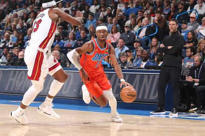 聯(lián)盟第一！亞歷山大29+8雷霆逆轉(zhuǎn)熱火 維金斯23分霍姆格倫16+9